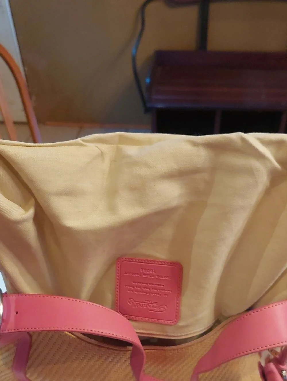 NWT Vintage Y2K Fossil Pink Straw Hobo Shoulder Bag ZB 9388